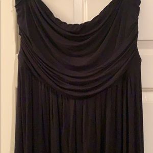 Black tube top dress